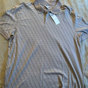 Calvin Klein Men's Tan Polo Shirt